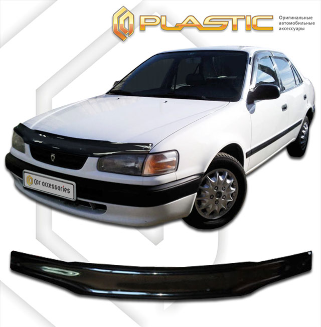 Дефлектор капота Classic черный Toyota Corolla  1995-2000 СА Пластик
