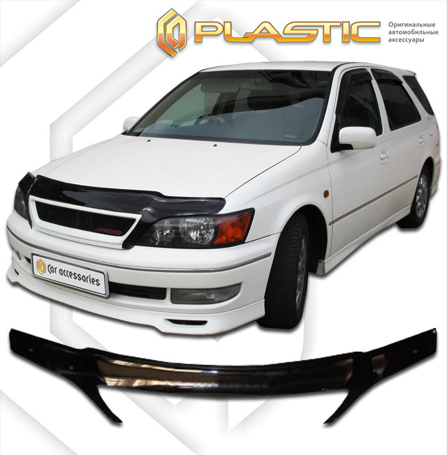 Дефлектор капота (exclusive) Classic черный Toyota Vista Ardeo 1998-2000 СА Пластик