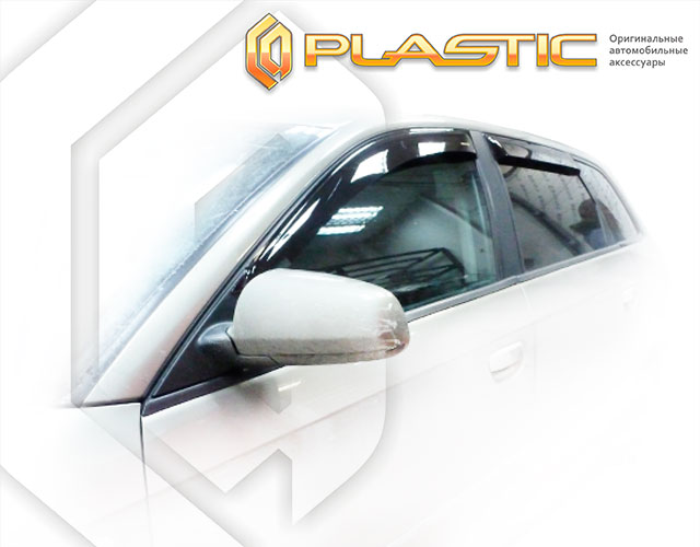 Ветровики дверей Classic полупрозрачный Audi A3  2005–2008 СА Пластик