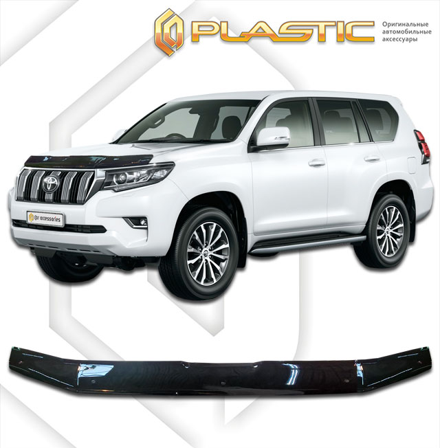 Дефлектор капота Classic черный Toyota Land Cruiser Prado 150  2017–н.в.  СА Пластик