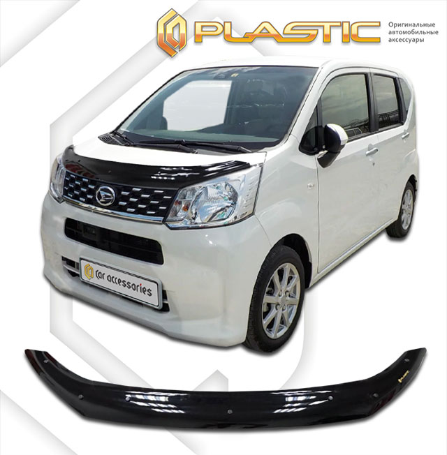 Дефлектор капота Classic черный Daihatsu Move  2014-н.в. СА Пластик