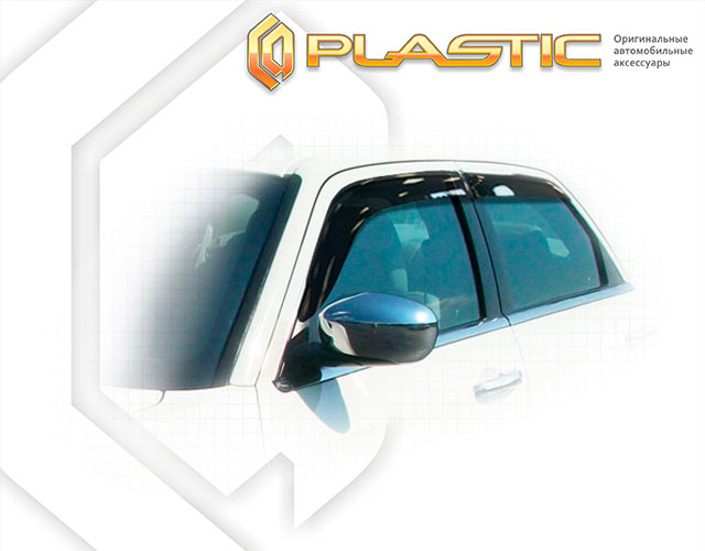 Ветровики дверей Classic полупрозрачный Chrysler 300C  2005–2011 СА Пластик
