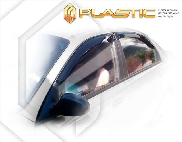 Ветровики дверей Classic полупрозрачный Chevrolet Lanos  2005-2009 СА Пластик