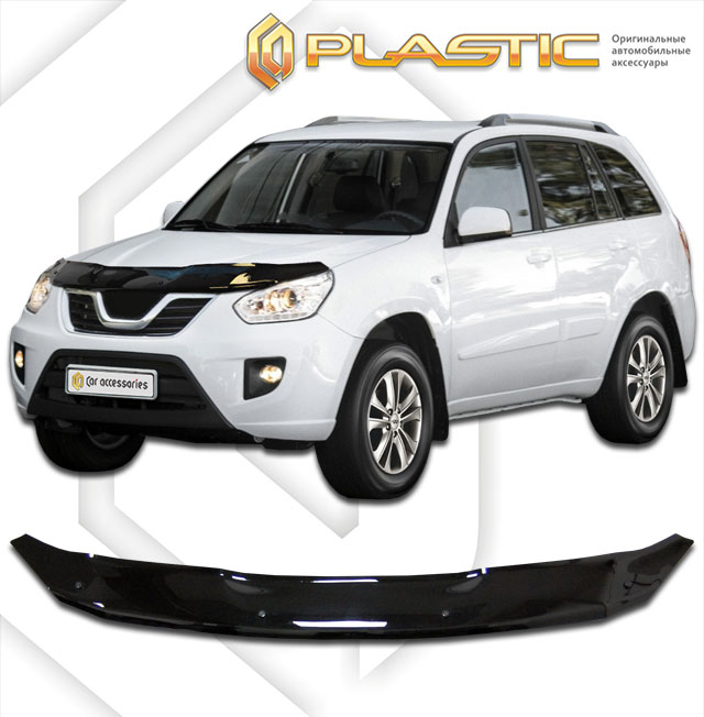 Дефлектор капота Classic черный Vortex Tingo  2012–н.в. СА Пластик