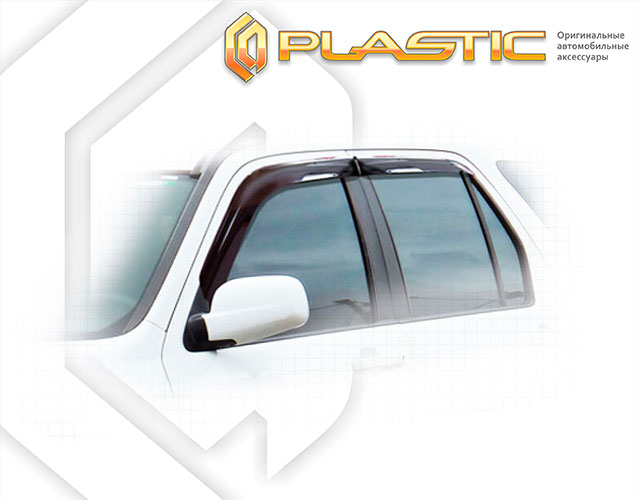 Ветровики дверей Classic полупрозрачный Honda CR-V  2001-2006 СА Пластик