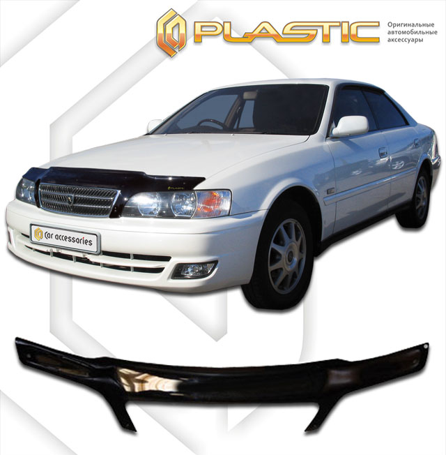 Дефлектор капота Classic черный Toyota Chaser  1997-2001 СА Пластик