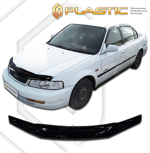 Дефлектор капота Classic черный Honda Domani  1997-2000 СА Пластик