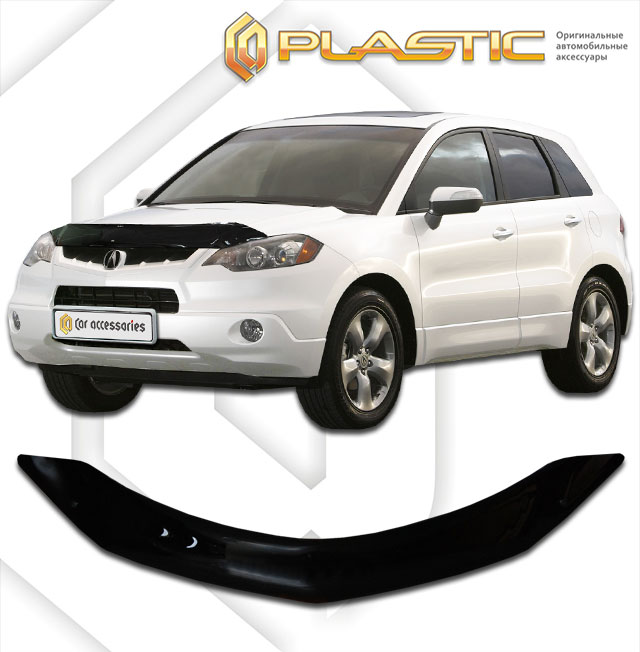 Дефлектор капота Classic черный Acura RDX  2006-2009 СА Пластик