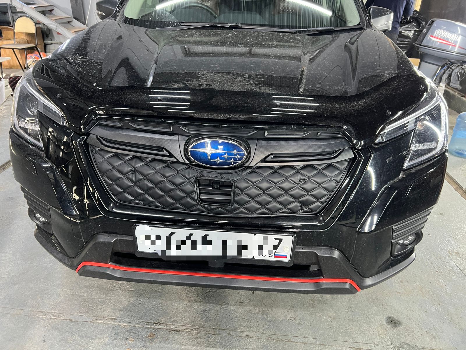Утеплитель радиатора кожаный Subaru Forester SK 2021 - н.в