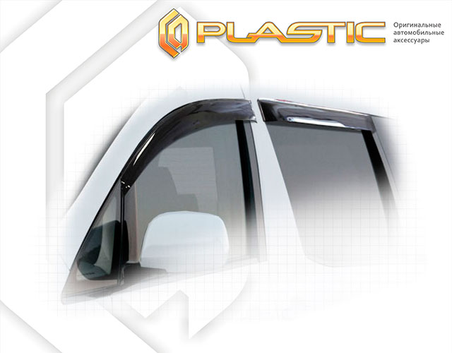 Ветровики дверей Classic полупрозрачный Toyota Alphard  2003–2008 СА Пластик