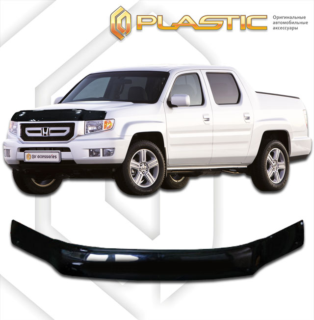 Дефлектор капота Classic черный Honda Ridgeline  2004–2016 СА Пластик