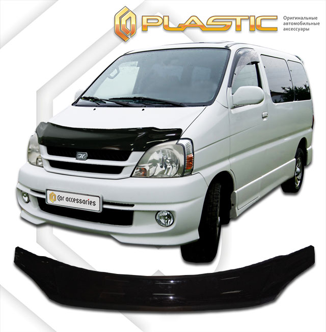 Дефлектор капота Classic черный Toyota Hiace Regius  2000 СА Пластик