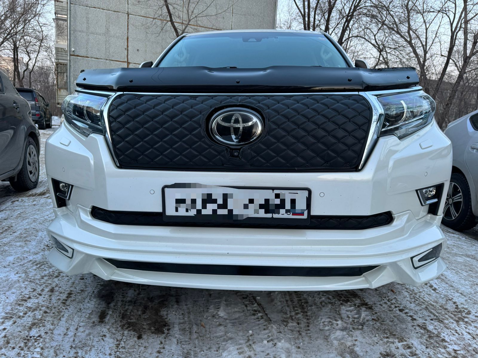 !!!Утеплитель радиатора кожаный Toyota Land Cruiser Prado 150 2017 - 2023