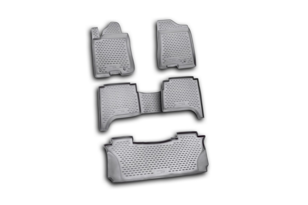 Коврики в салон INFINITI QX56 2004->, 5 шт. (полиуретан)