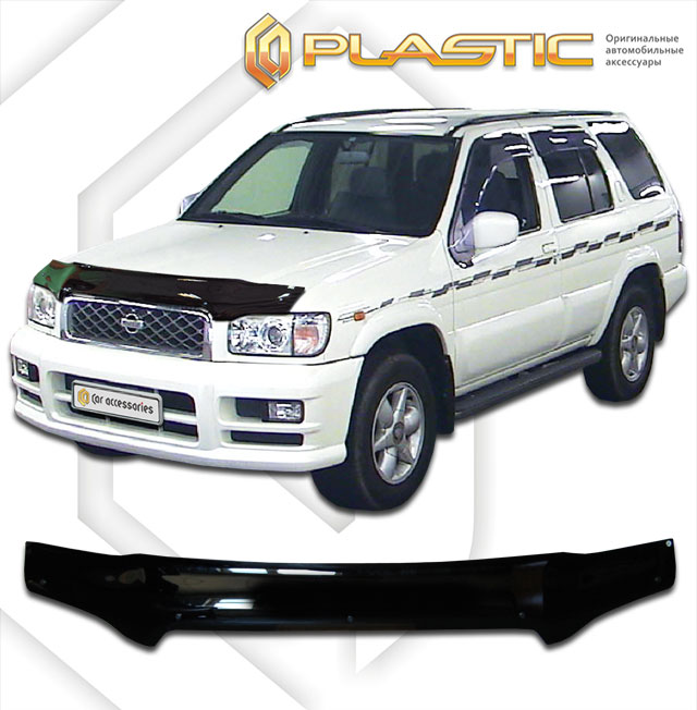 Дефлектор капота Classic черный Nissan Terrano  2002 СА Пластик