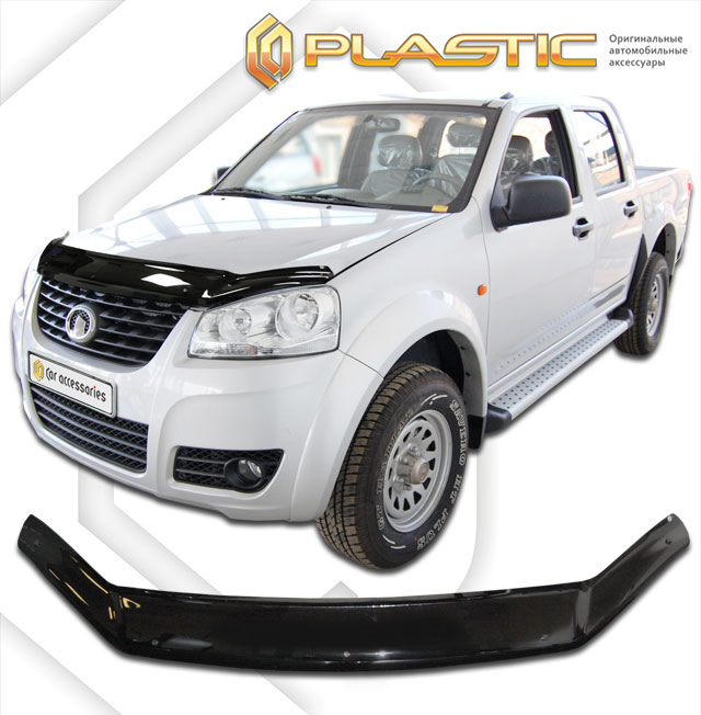 Дефлектор капота Classic черный Great Wall Wingle 5 2012–н.в. СА Пластик