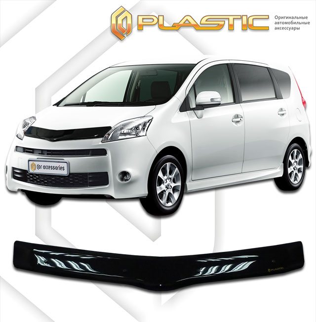 Дефлектор капота Classic черный Toyota Passo Sette 2008-2012 СА Пластик