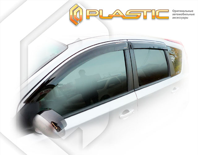 Ветровики дверей Classic полупрозрачный Nissan Note  2006-2008 СА Пластик
