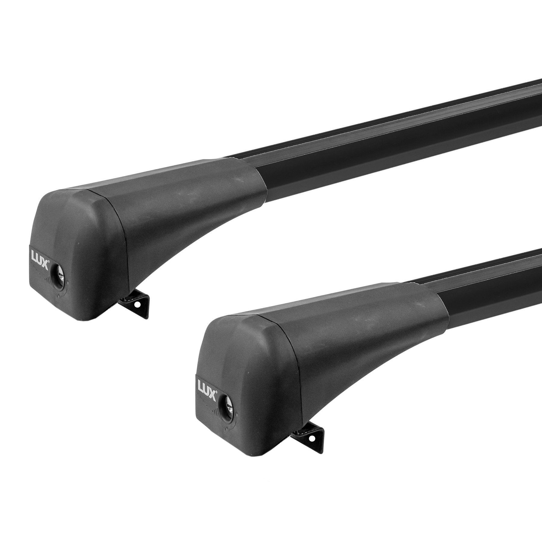 БС LUX BRIDGE Nissan Pathfinder 2021- - багажник на крышу (дуги крыловидные черные 110/110 см)