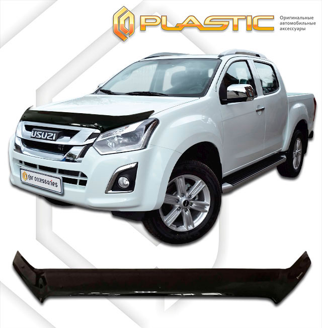Дефлектор капота Classic черный Isuzu D-max  Extended Cab 2019-н.в. СА Пластик