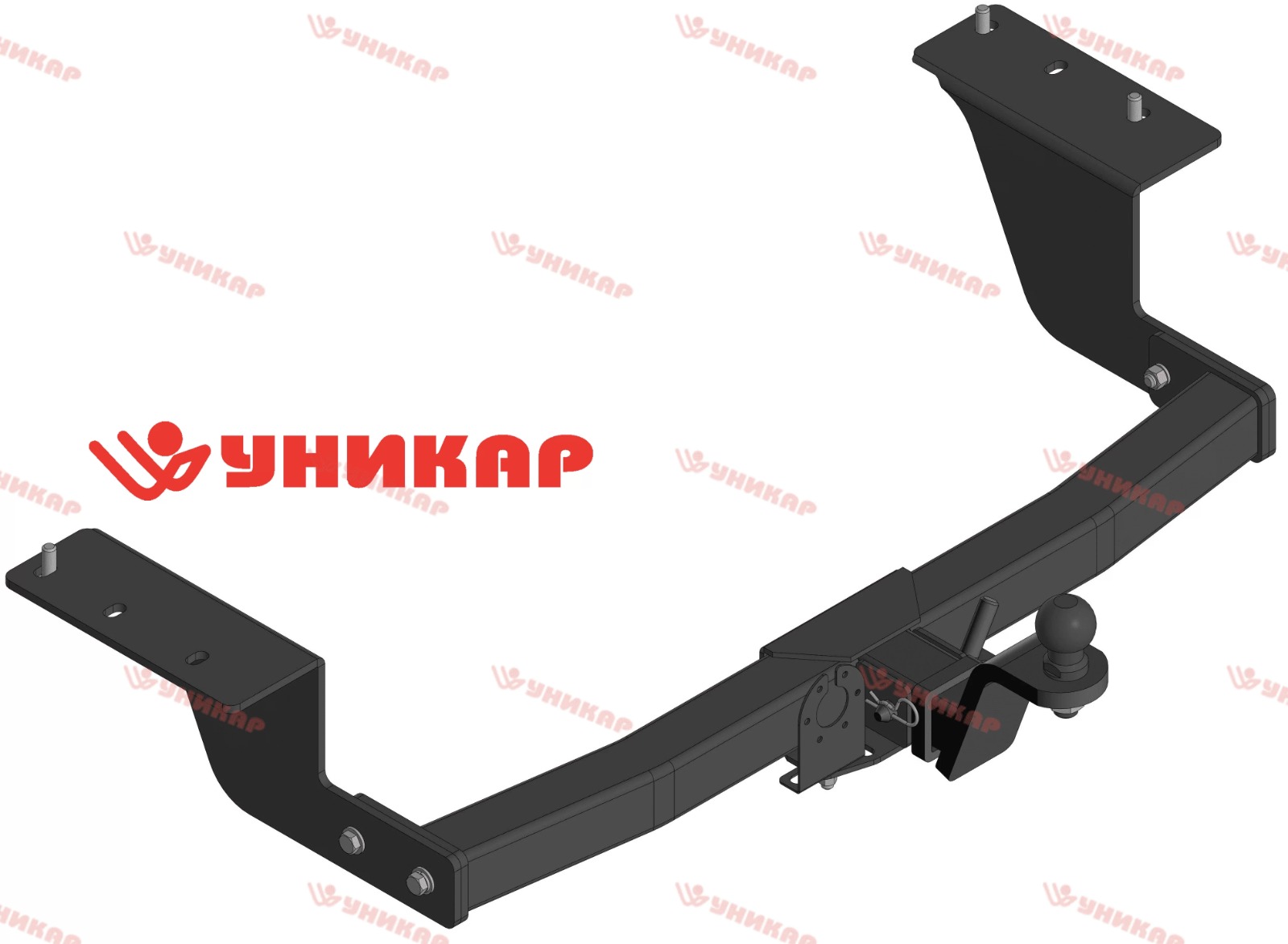 Фаркоп ТСУ Toyota Harrier 60 65, с  2013 - 2020 (тип шара E) Уникар