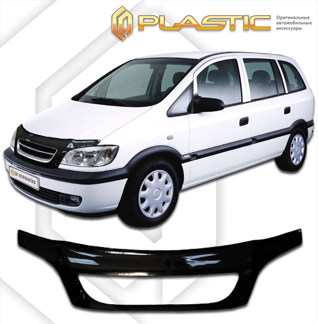 Дефлектор капота (exclusive) Classic черный Subaru Traviq  2001-2004 СА Пластик