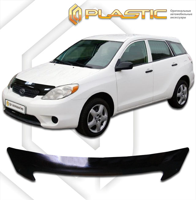 Дефлектор капота Classic черный Toyota Matrix  2002-2007 СА Пластик