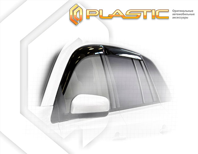 Ветровики дверей Classic полупрозрачный Renault Koleos  2011-2013 СА Пластик