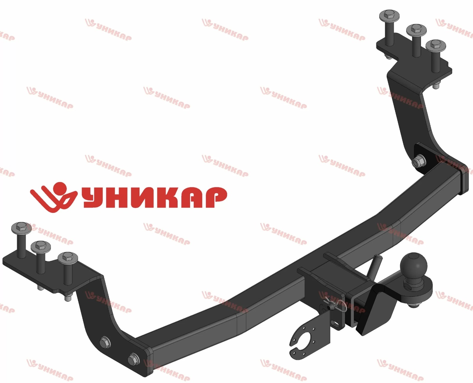 Фаркоп ТСУ Honda Fit Shuttle 2011-2014 под американский квадрат Уникар