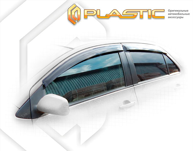 Ветровики дверей Classic полупрозрачный Toyota Belta  2005–2012 СА Пластик