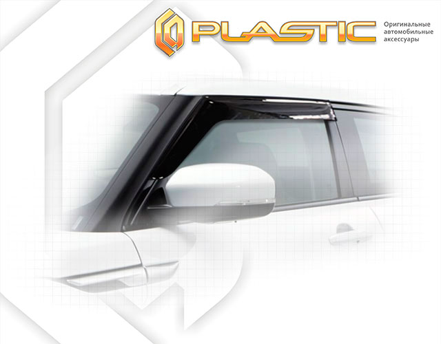Ветровики дверей Classic полупрозрачный Land Rover Range Rover Evoque 3 Door 2011-2018 СА Пластик