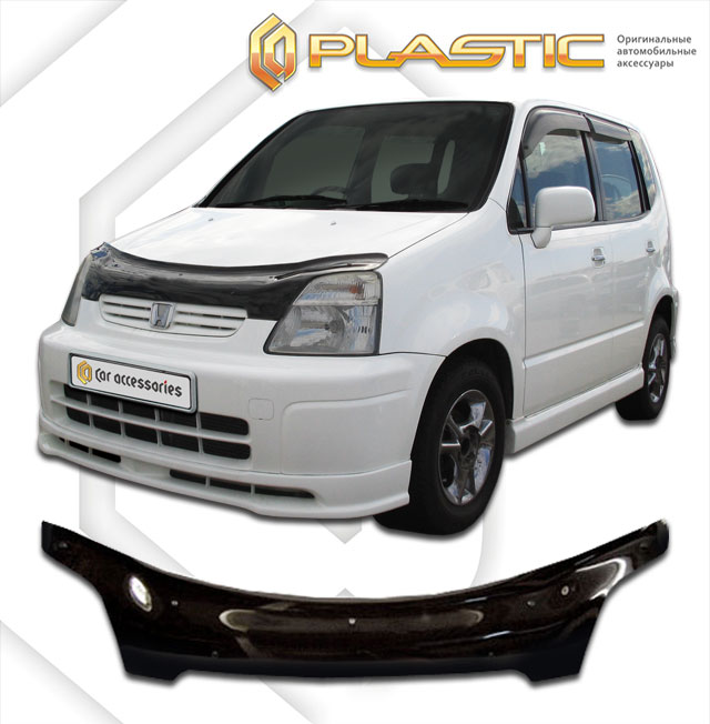 Дефлектор капота (exclusive) Classic черный Honda Capa  1998-2001 СА Пластик