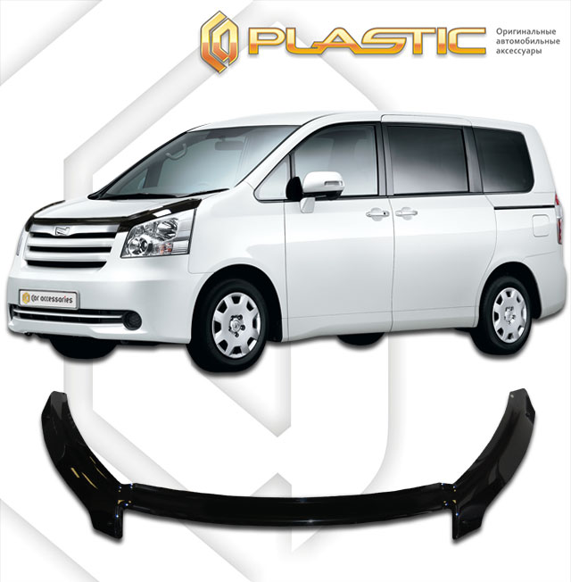 Дефлектор капота (exclusive) Classic черный Toyota Noah  2007-2013 СА Пластик