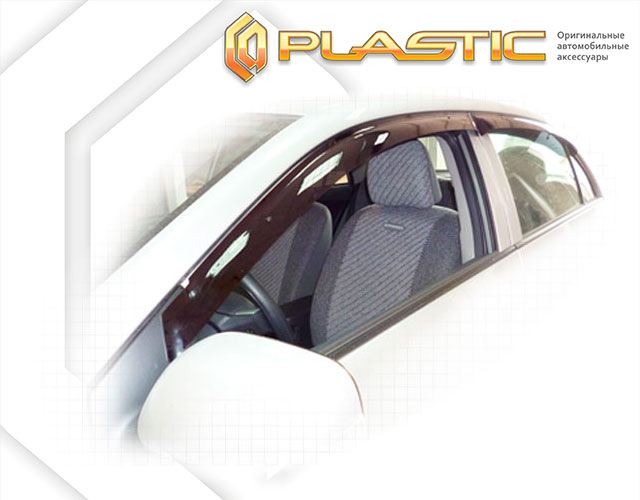 Ветровики дверей Classic полупрозрачный Toyota Corolla Седан 2010-2013 СА Пластик