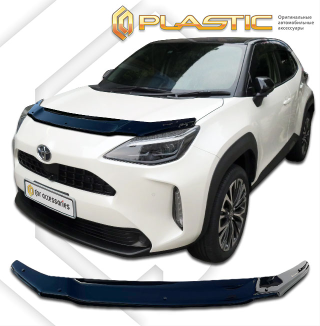 Дефлектор капота Toyota Yaris Cross I поколение, джип/suv 5 дв., (Classic черный)