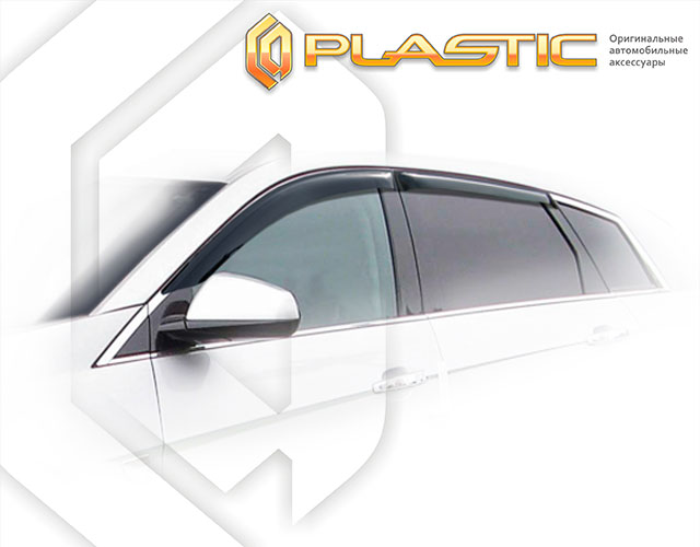 Ветровики дверей Classic полупрозрачный Cadillac SRX  2009–н.в. СА Пластик