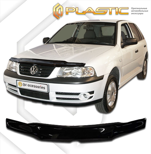 Дефлектор капота Classic черный Volkswagen Pointer  1999-2006 СА Пластик