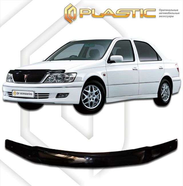 Дефлектор капота Classic черный Toyota Vista  2000-2003 СА Пластик