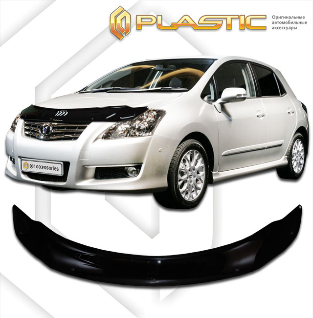 Дефлектор капота Classic черный Toyota Blade  2006 СА Пластик