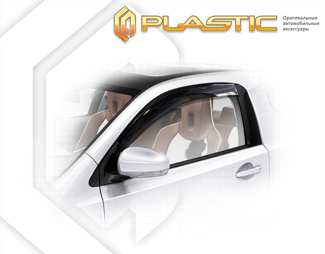 Ветровики дверей Classic полупрозрачный Toyota iQ  2008–н.в. СА Пластик