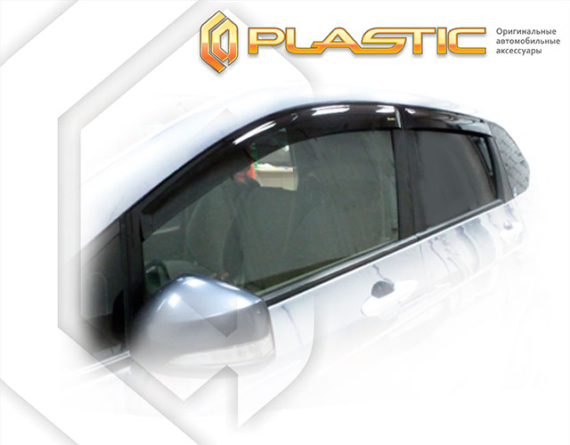 Ветровики дверей Classic полупрозрачный Honda Edix  2004-2009 СА Пластик