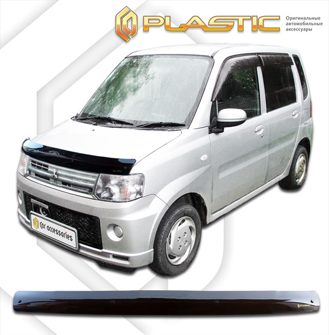 Дефлектор капота Classic черный Mitsubishi Toppo  2008–2013 СА Пластик
