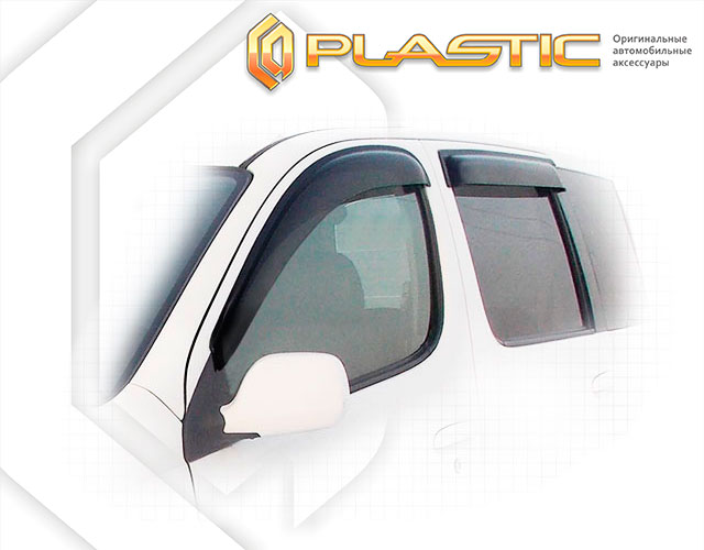 Ветровики дверей Classic полупрозрачный Toyota FunCargo  1999-2005 СА Пластик