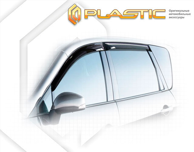 Ветровики дверей Classic полупрозрачный Renault Scenic  2009-2013 СА Пластик