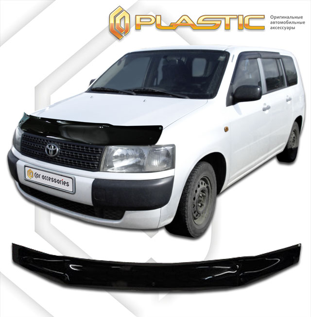 Дефлектор капота Classic черный Toyota Probox  2002-2014 СА Пластик