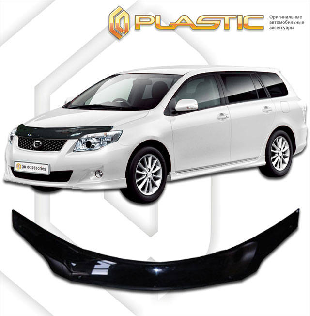 Дефлектор капота Classic черный Toyota Corolla Fielder 2006-2012 СА Пластик