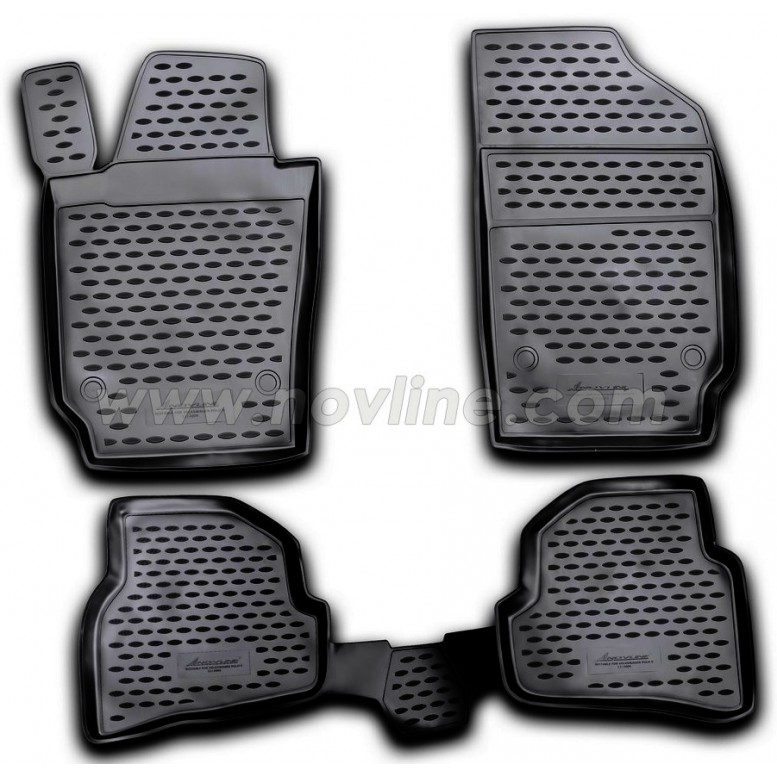 Коврики в салон VW Polo V 12/2009->, 4 шт.хб. (полиуретан)