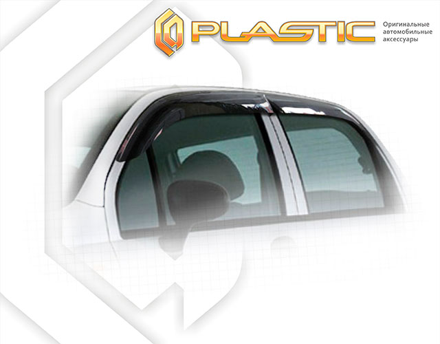 Ветровики дверей Classic полупрозрачный Daewoo Matiz  2000–2011 СА Пластик