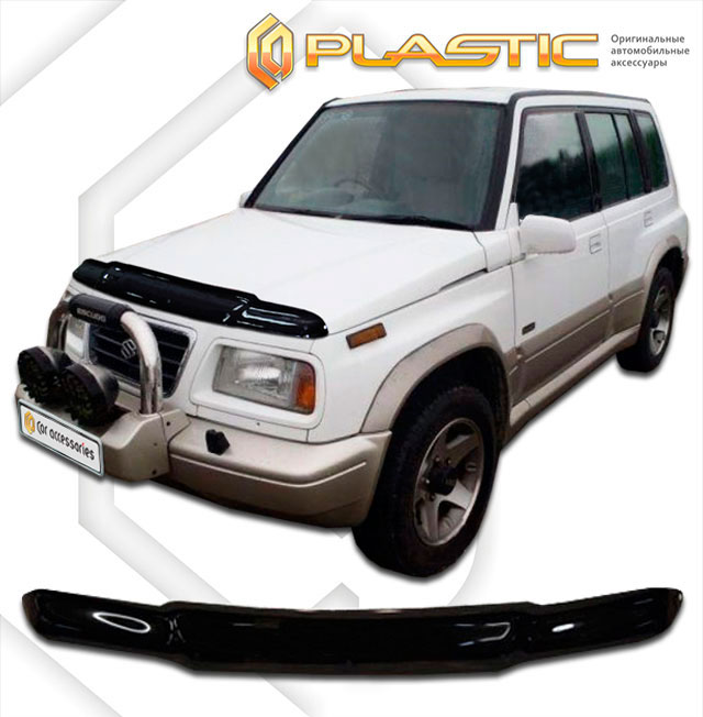 Дефлектор капота Classic черный Suzuki Escudo  1990-1996 СА Пластик