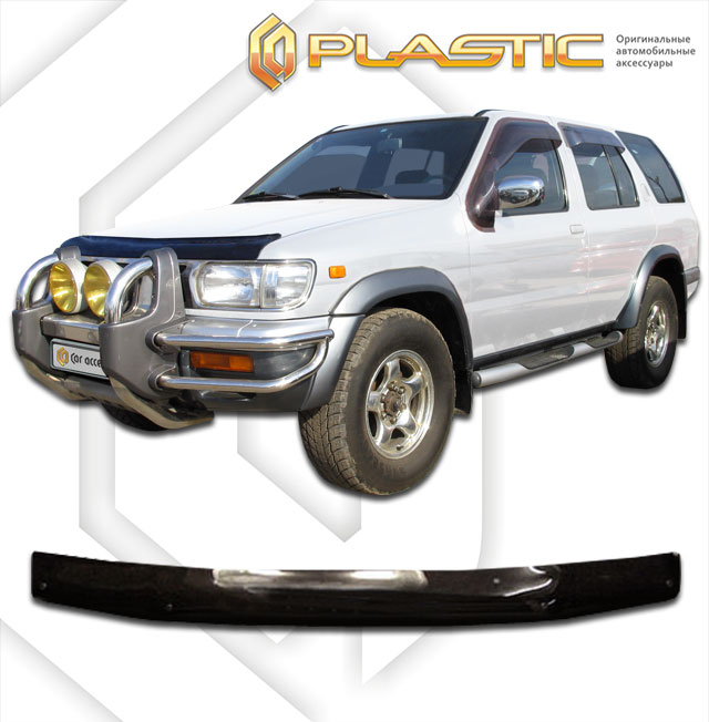 Дефлектор капота Classic черный Nissan Terrano  1995-1999 СА Пластик